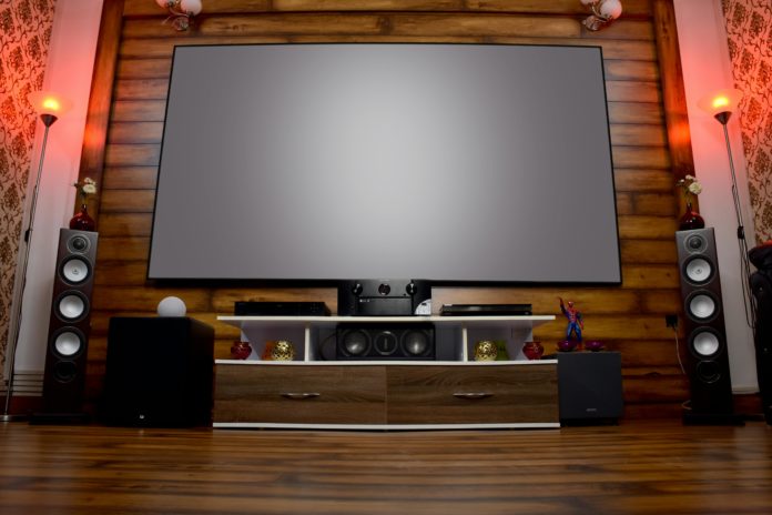 Home theater with surround sound