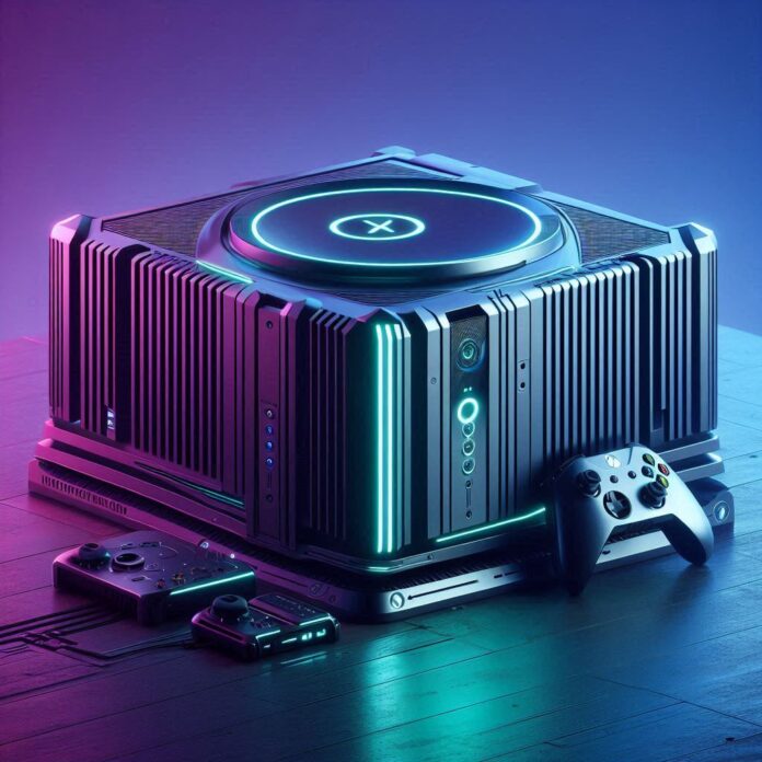 Futuristic Xbox concept art based on Xbox 720